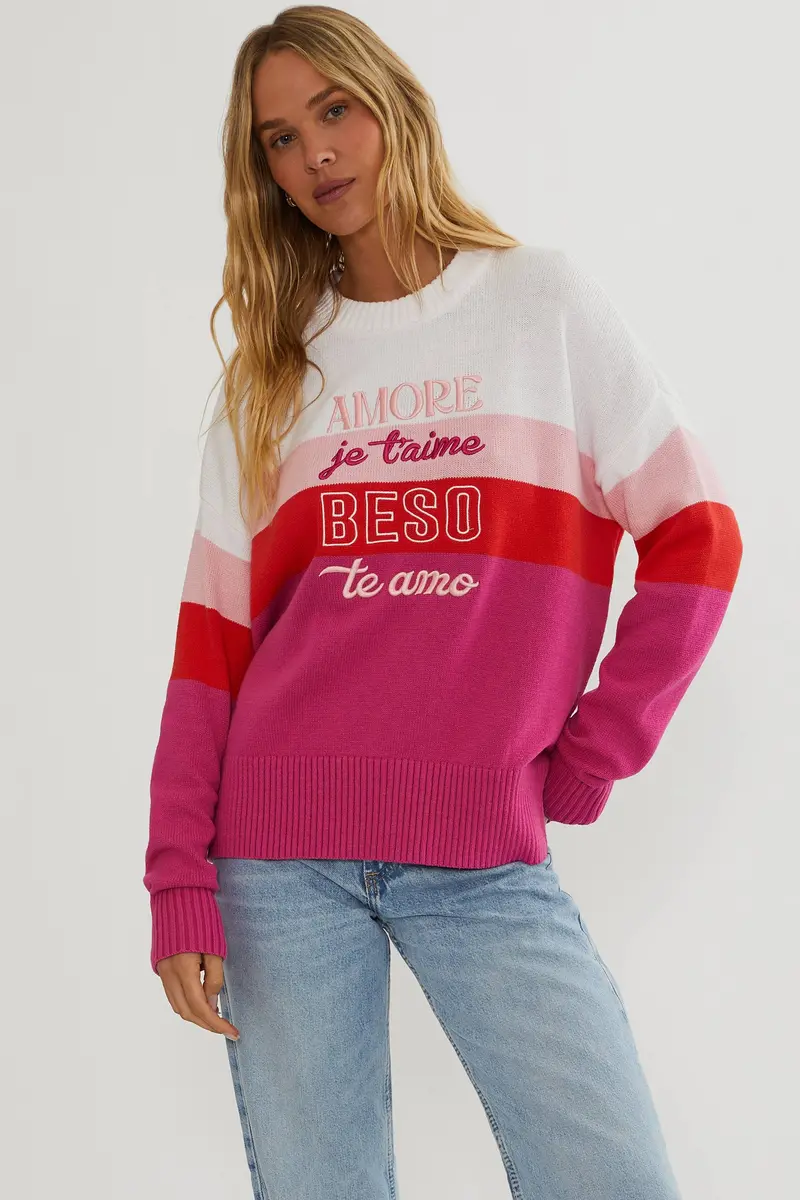 Anthropologie x Beach Riot Callie Love Language Sweater