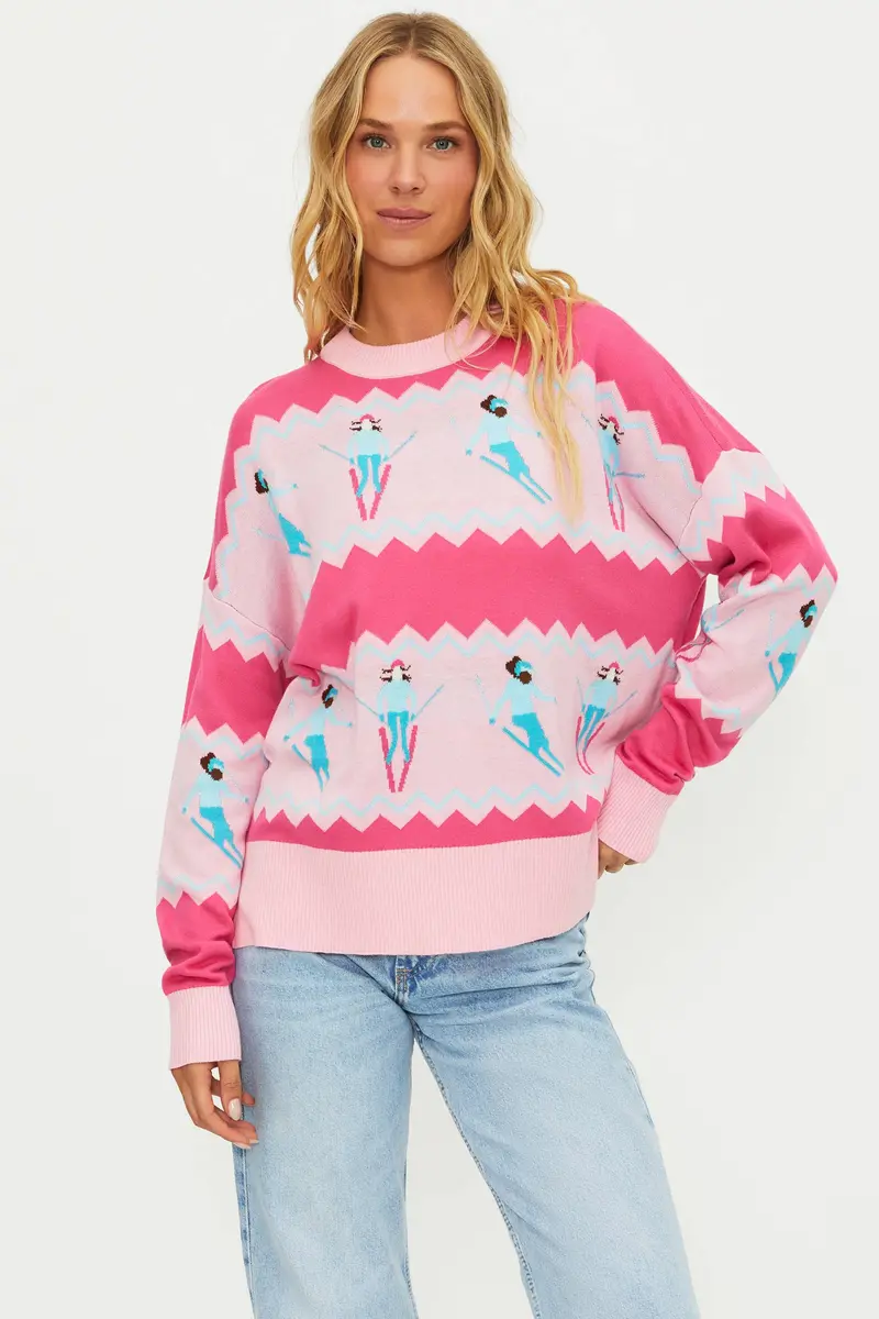 Anthropologie x Beach Riot Chevron Skiers Sweater