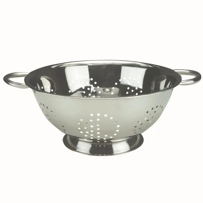 Apollo 1-Quart Stainless Steel Colander – Dual-Handle Strainer