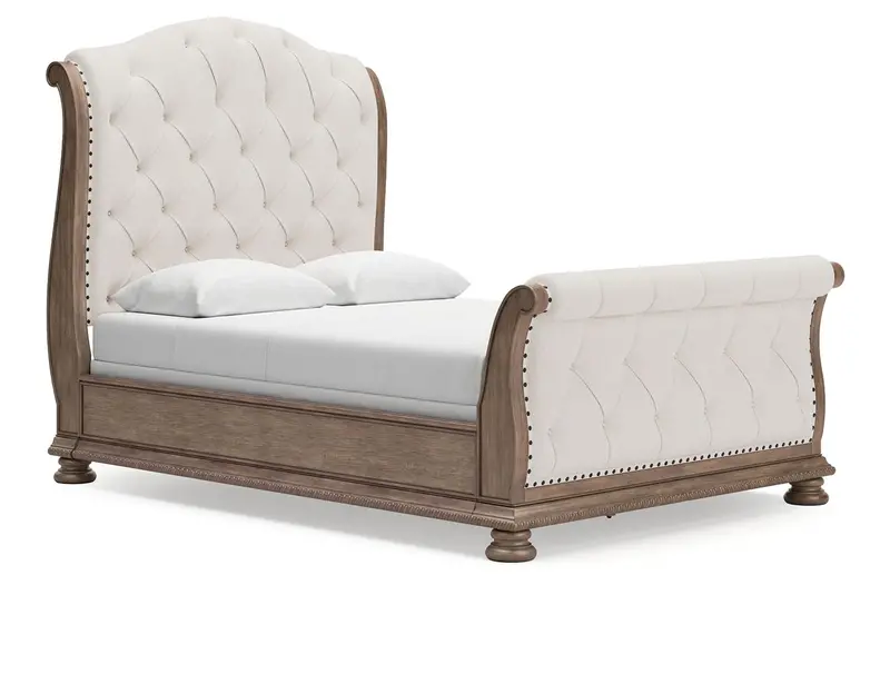 Ardenfield Upholstered Sleigh Bed with Curved Silhouette