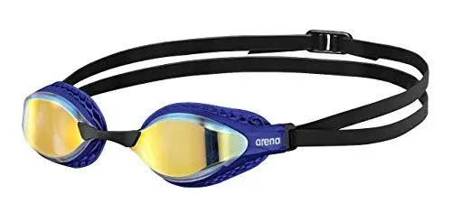 Arena Airspeed Mirror Swim Goggles – Yellow Copper/Blue