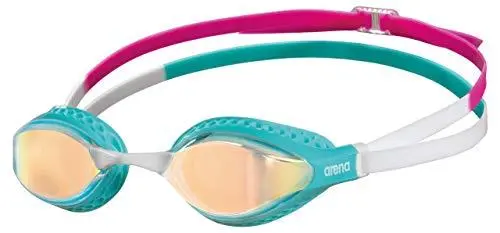 Arena Airspeed Mirror Swim Goggles – Yellow Copper/Turquoise
