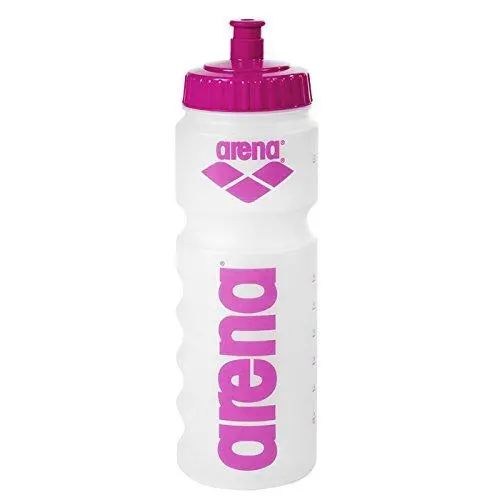 Arena Clear Water Bottle with Pink Accents – 500ml