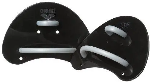 Arena Elite Finger Paddles – Black & Silver Swim Enhancer