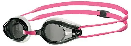 Arena Tracks Adult Swim Goggles – White, Smoke & Fuchsia