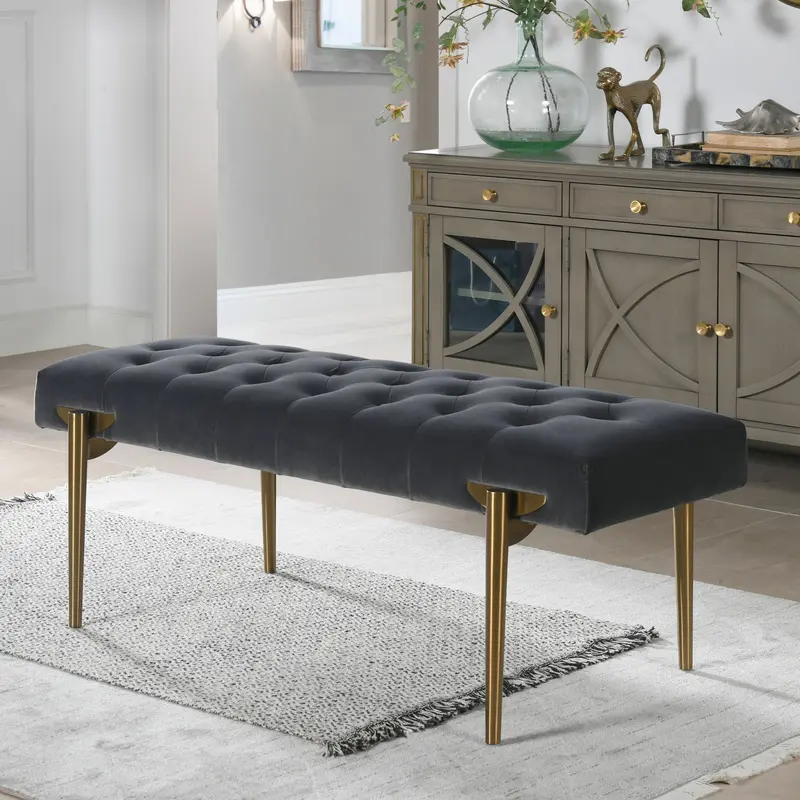 Aria Tufted Accent Bench