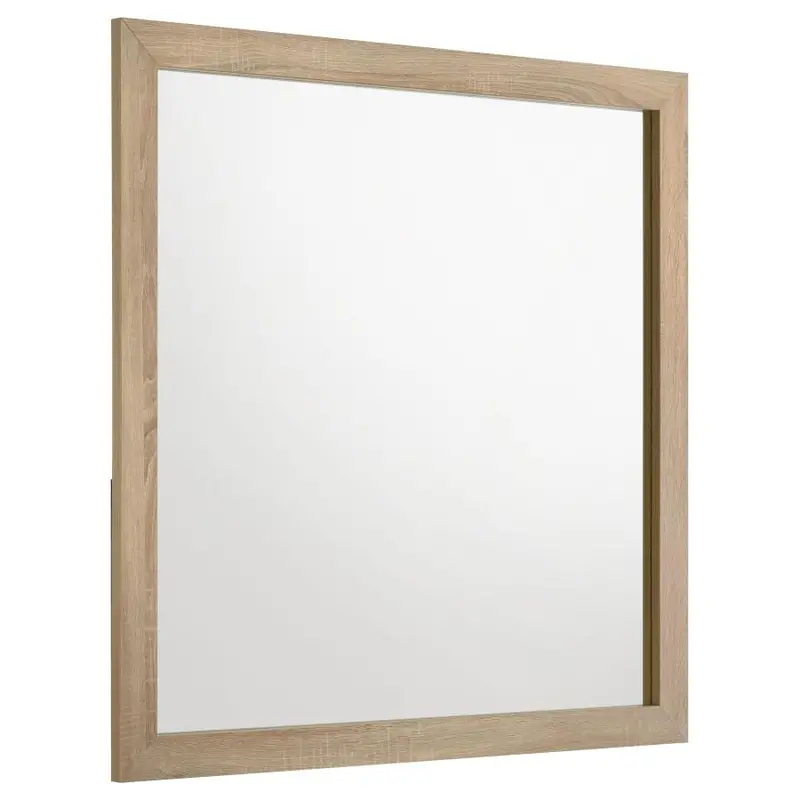 Arielle Light Oak Dresser Mirror – Coordinating Bedroom Accent