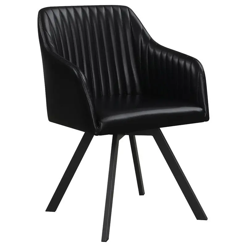Arika Swivel Arm Chair for Dining – Upholstered Rotating Seat