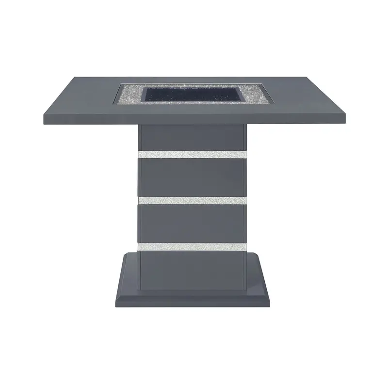 Ariya Sleek Bar Height Table – Modern Metallic Finish