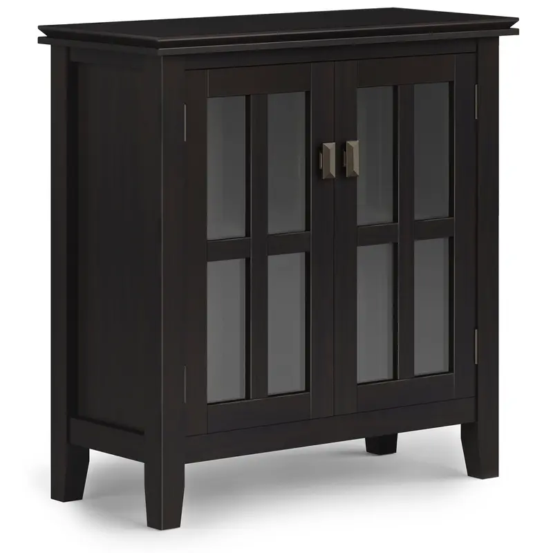 Artisan Low Storage Cabinet – Hickory Brown Wood Grain