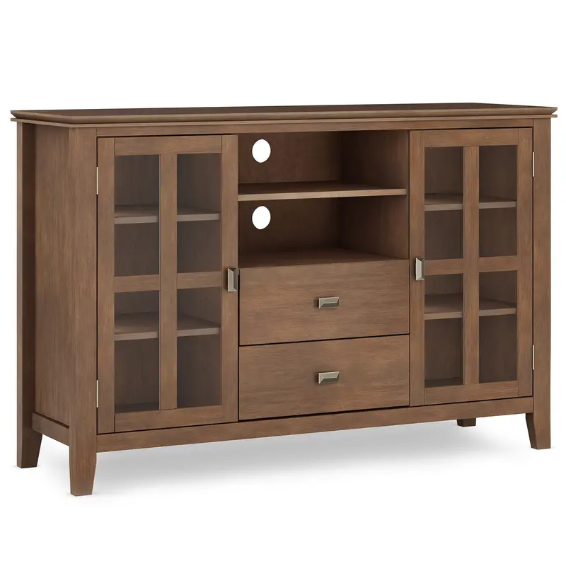 Artisan Tall Handcrafted TV Console with Premium Wood Construction