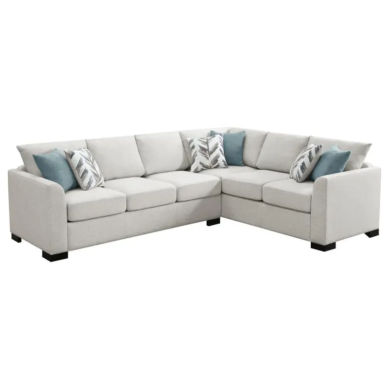 Ashford Greige Chenille Sleeper Sectional Sofa
