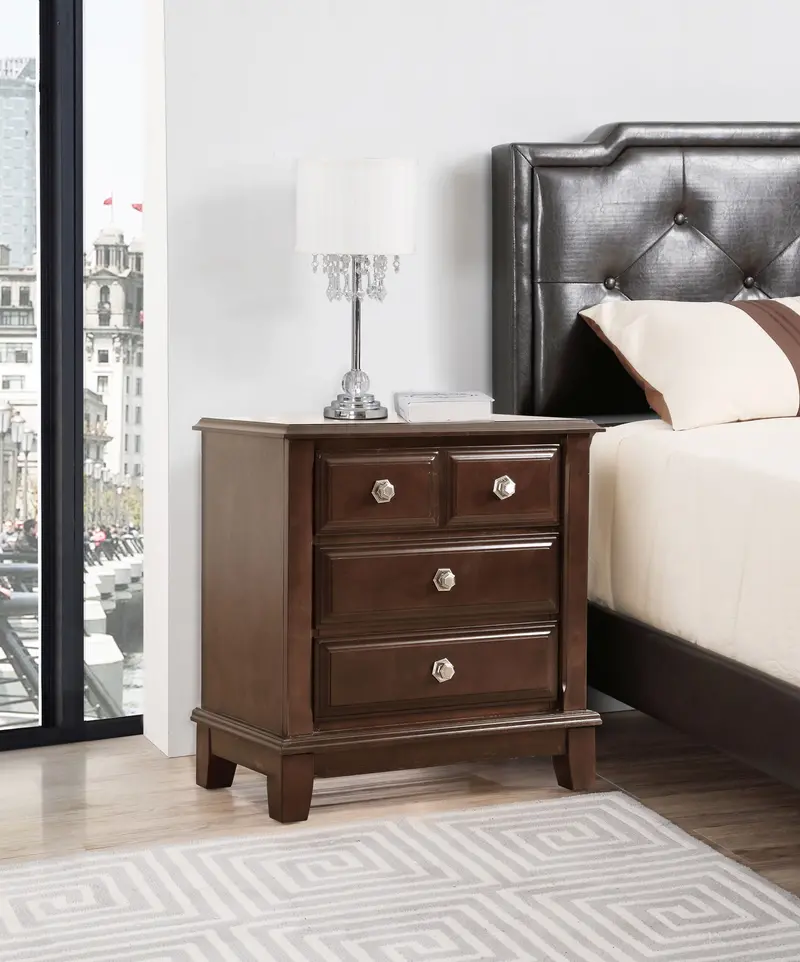 Ashford Nightstand in Warm Cappuccino Finish