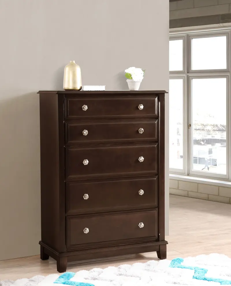 Ashford Storage Chest with Cappuccino-Toned Woodgrain