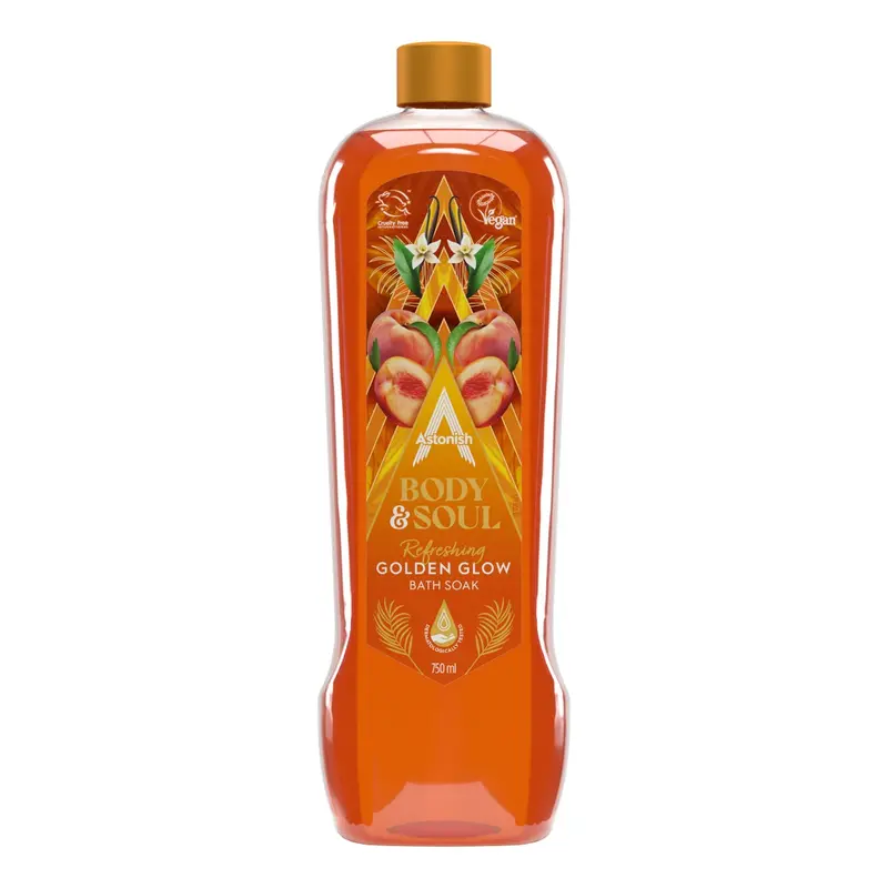 Astonish Body & Soul Golden Glow Refreshing Bath Soak (750ml)