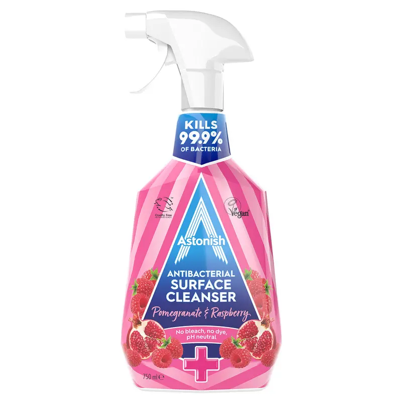 Astonish Pomegranate & Raspberry Surface Cleaner – 750ml Multipurpose Cleansing Formula