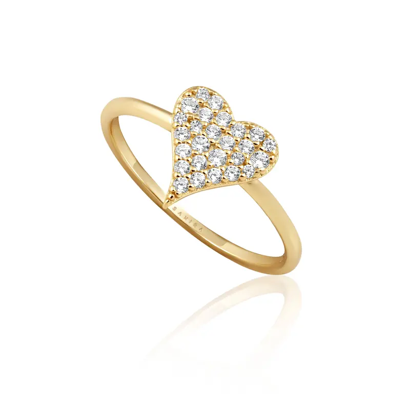 Audrey Minimalist Heart Ring