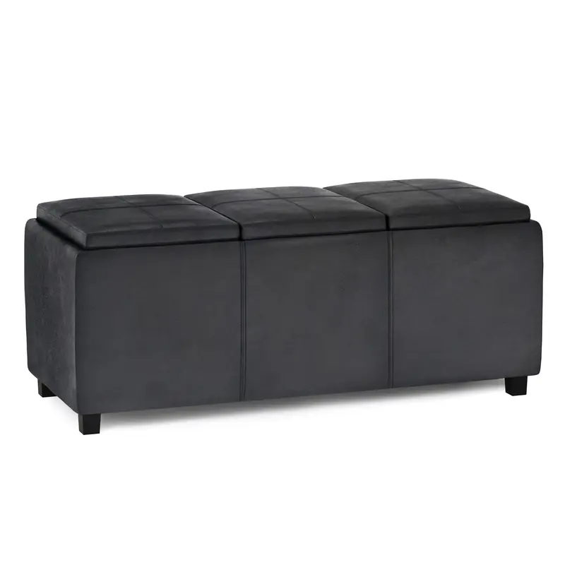 Avalon Multi-Functional Fabric Storage Ottoman
