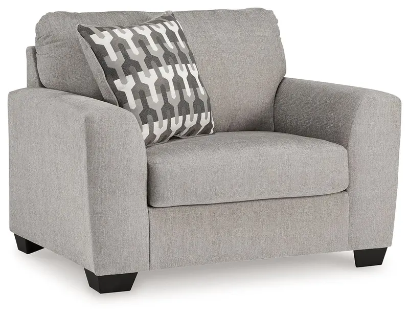 Avenal Park Flannel Chair-and-a-Half Lounge Seat