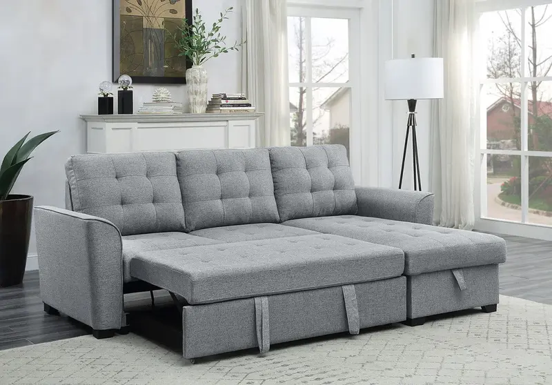 Avery Reversible Sleeper Sectional with Storage Chaise