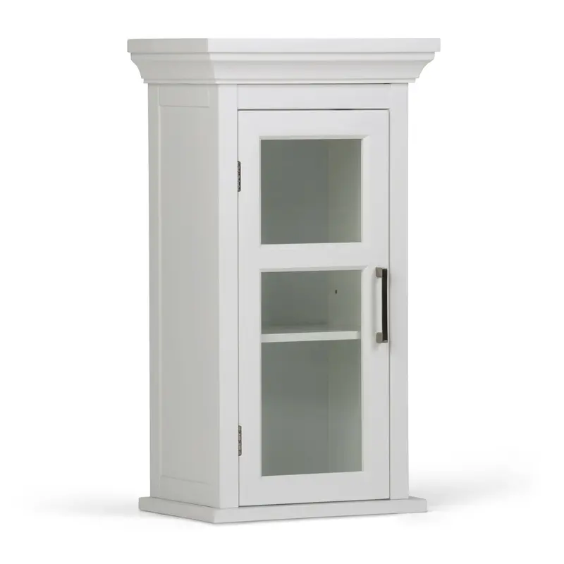 Avington Single-Door Wall Cabinet in Pure White