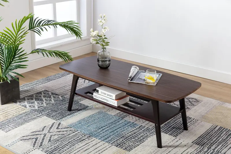 Bahamas Solid Wood Coffee Table with Clean Transitional Lines