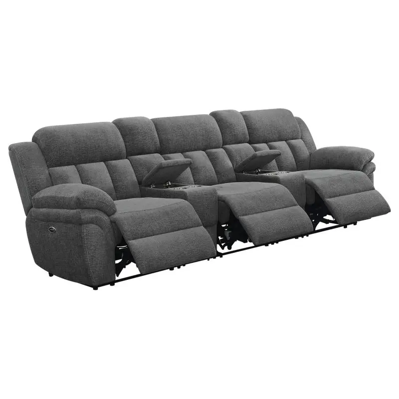Bahrain Home Theater Seating – Reclining Row with Cup Holders