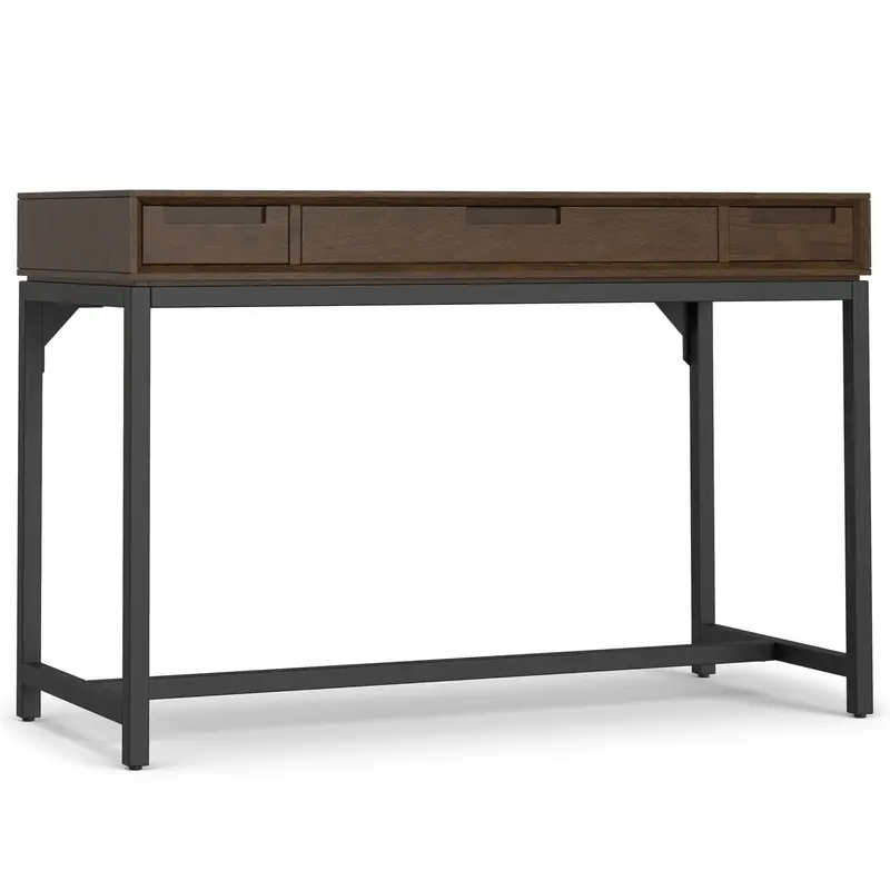 Banting Compact Desk in Walnut Brown Finish
