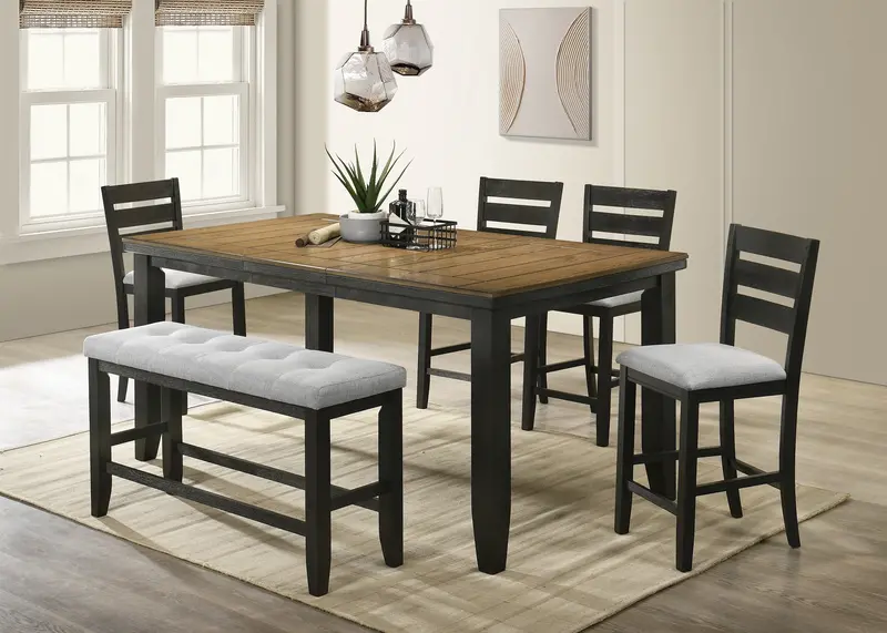 Bardstown Wheat and Charcoal Counter Height Dining Table