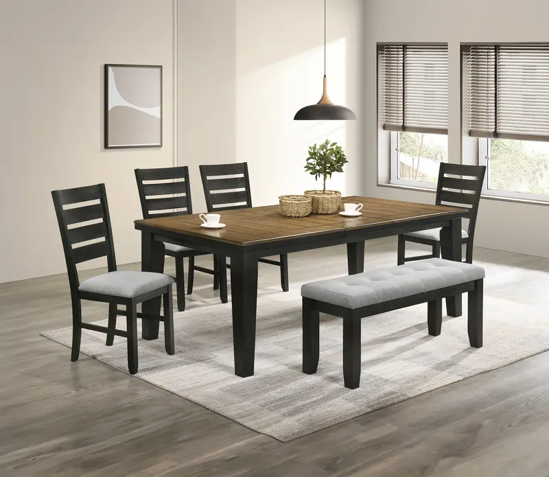 Bardstown Wheat Charcoal Dining Table