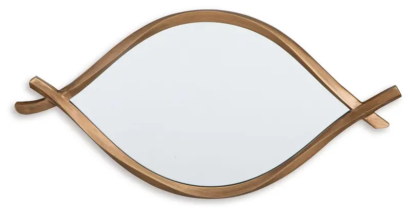 Bartner Elegant Antique Gold Finish Accent Mirror