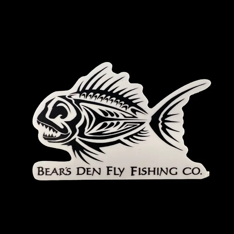 Bear’s Den Tribal Fish Logo Adhesive Sticker
