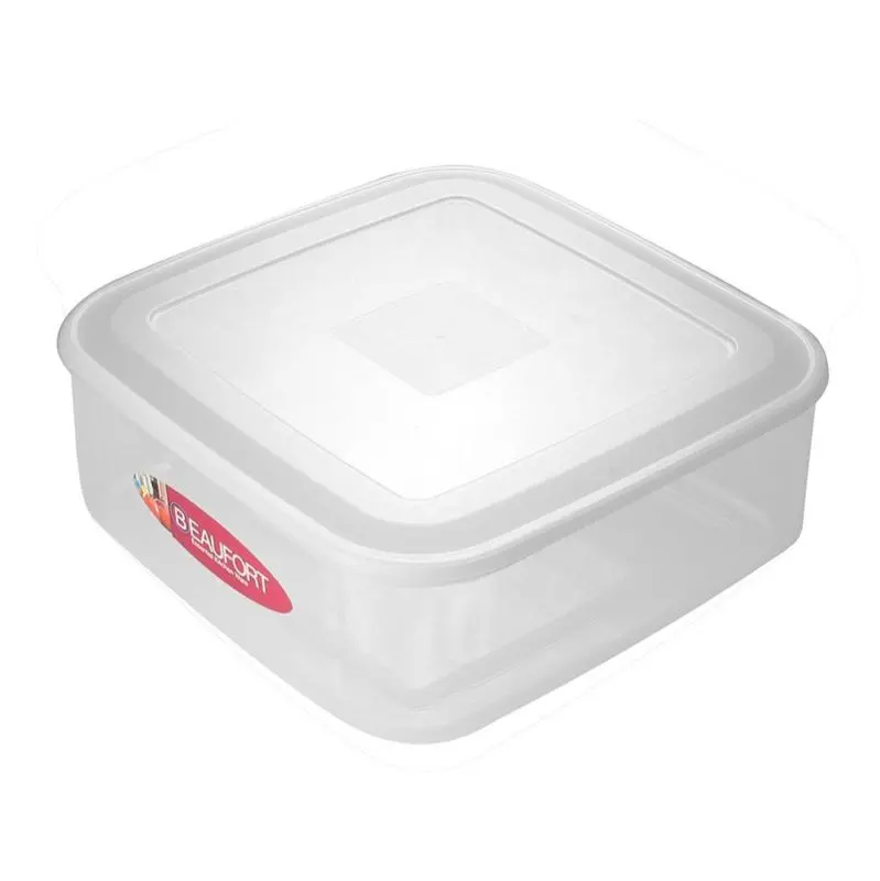 Beaufort 7L Square Food Storage Bin – Heavy-Duty Clear Plastic Container