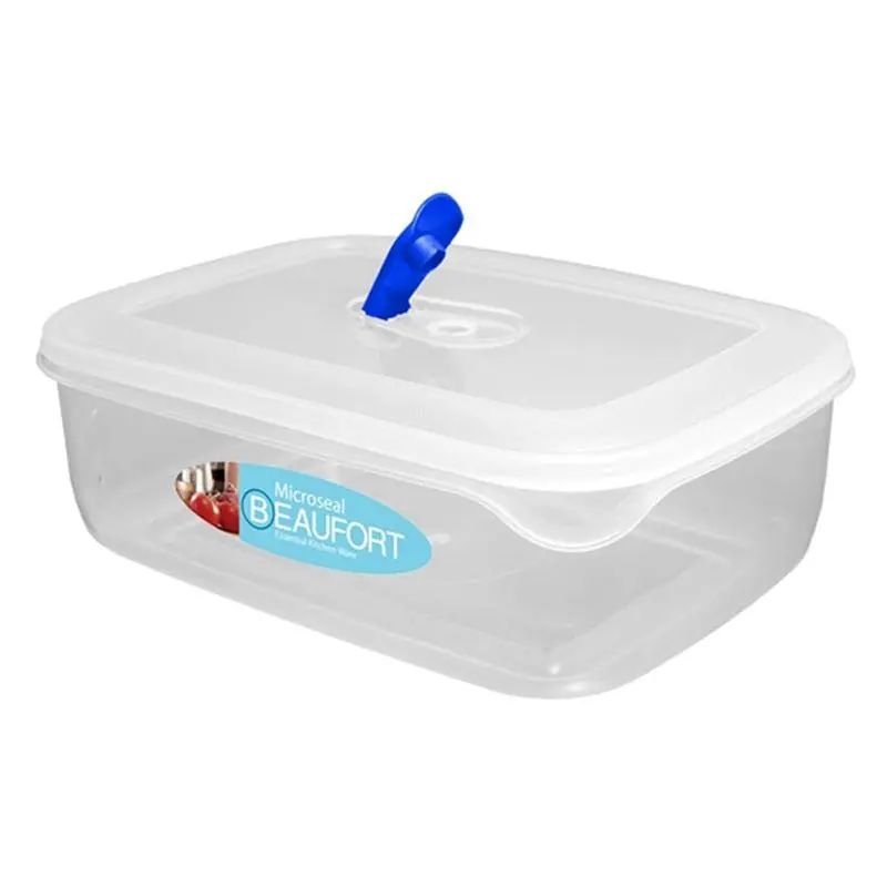 Beaufort Clear Rectangular Food Container – 1.3L, Leak-Resistant Design