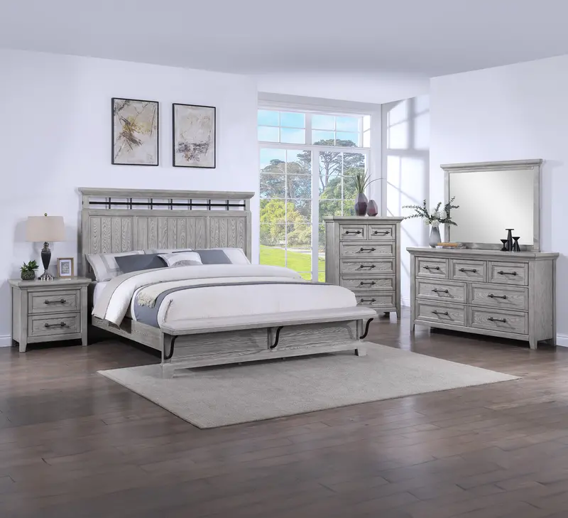 Beckett Nightstand – Warm Brown Wooden Side Table