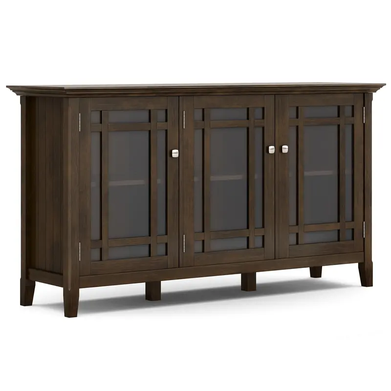 Bedford Adjustable Shelf Storage Cabinet in Brown