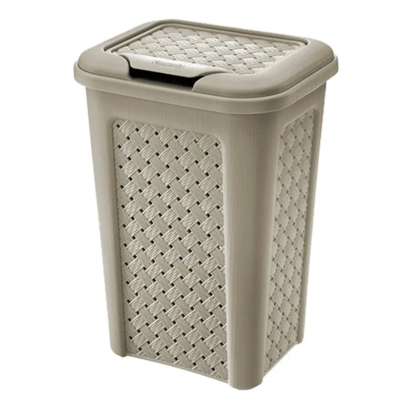 Beige 10-Litre Bin Clip Lid – Arianna Collection by TS UK