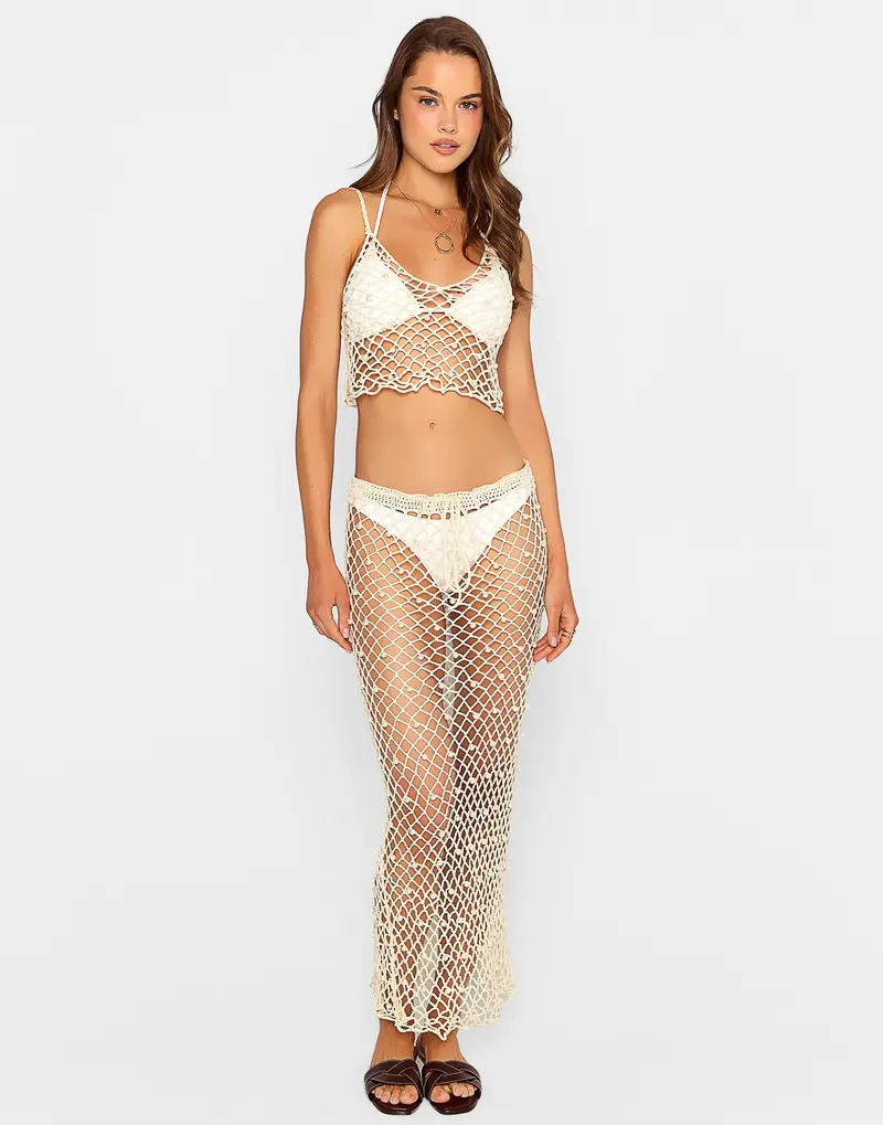 Bianca Ivory Maxi Skirt