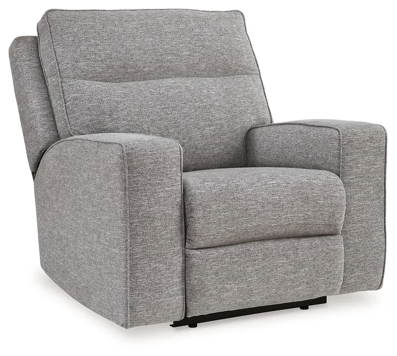 Biscoe Pewter Power Recliner Chair with Adjustable Headrest
