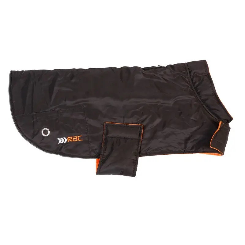Black Fleece Large Dog Coat – 51cm Length by RAC
