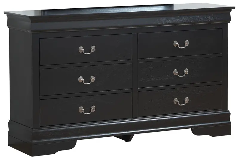 Black Wooden Dresser Featuring Timeless Appeal