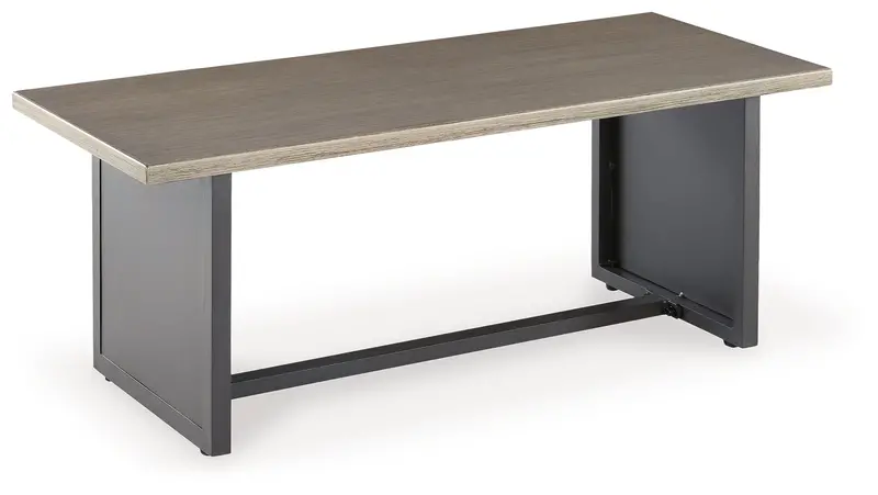 Bree Zee Brown Rectangular End Table with Contemporary Style