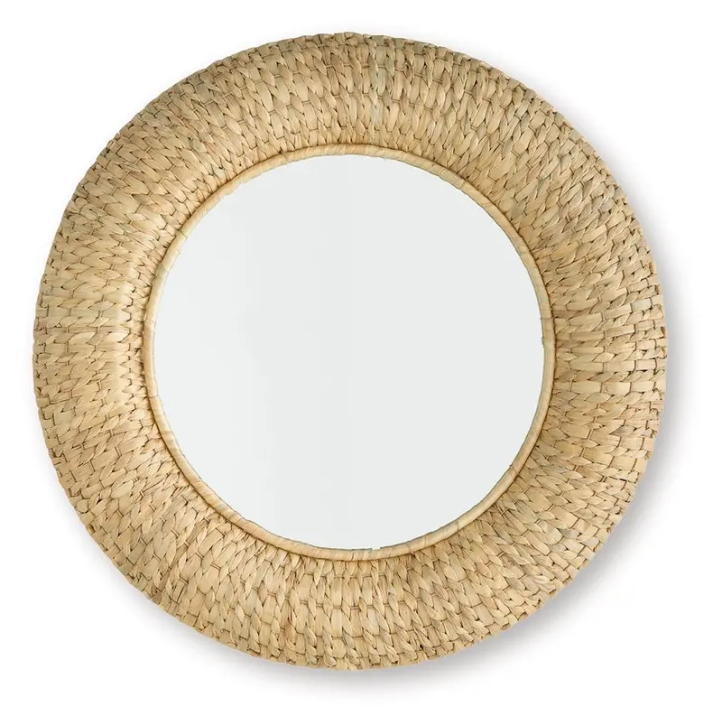 Briggsburg Natural Wood Accent Mirror with Organic Edge Finish