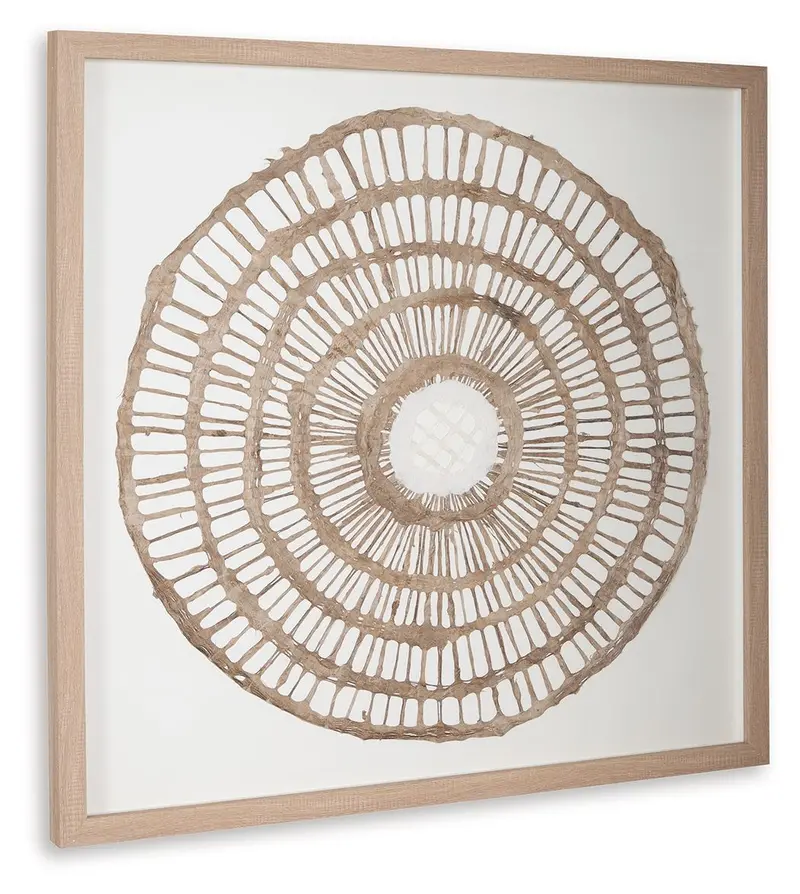 Brockham Brown Wall Decor – Textured Accent Panel or Framed Art