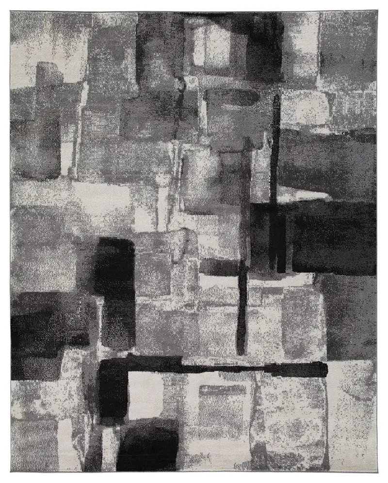 Brycebourne Textured Area Rug – Abstract Geometric Design