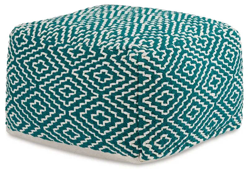 Brynnsen Round Fabric Pouf – Lightweight Decorative Footstool