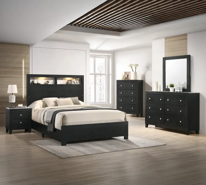 Cadence Modern Nightstand – Slim Side Table with Drawer