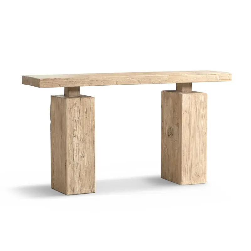 Calder Natural Timber Console Table – Modern Hallway Essential