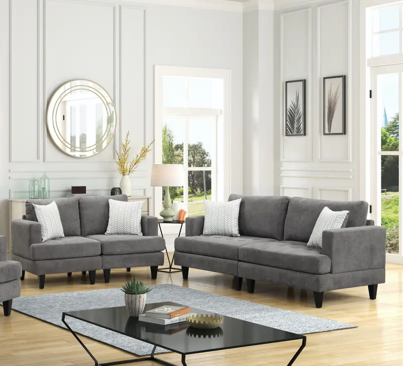 Callaway Comfort-Focused Living Room Ensemble with Accent Cushions