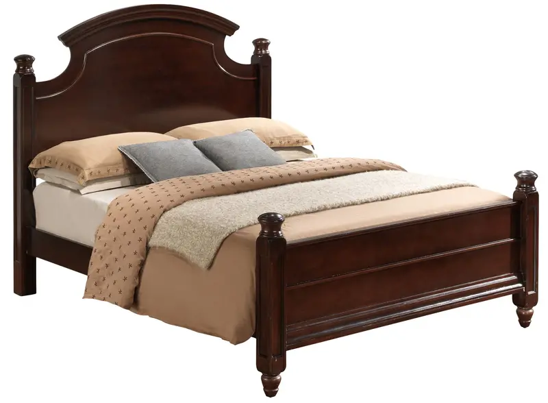 Cappuccino Queen-Sized Bed – Summit Collection